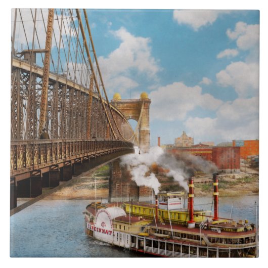 Stadt Cincinnati, OH Stadt Cincinnati 1906 Fliese (Vorderseite)