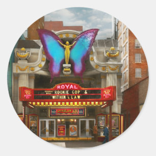 Stadt - Cincinnati, OH - The Royal Theater 1939 Runder Aufkleber