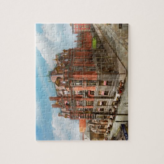 Stadt - Cincinnati OH - Zentrale Gewerkschaft Puzzle (Vertikal)