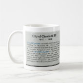 Stadt Cleveland III B&W Tasse (Links)