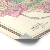 Stadt Columbus, Franklin Landkreis, Ohio Poster (Ecke)