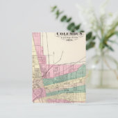 Stadt Columbus, Franklin Landkreis, Ohio Postkarte (Stehend Vorderseite)