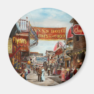 Stadt - Coney Island NY - Bowery Beer 1903 Magnet
