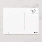 Stadt Danzig in Polen Postkarte (Rückseite)