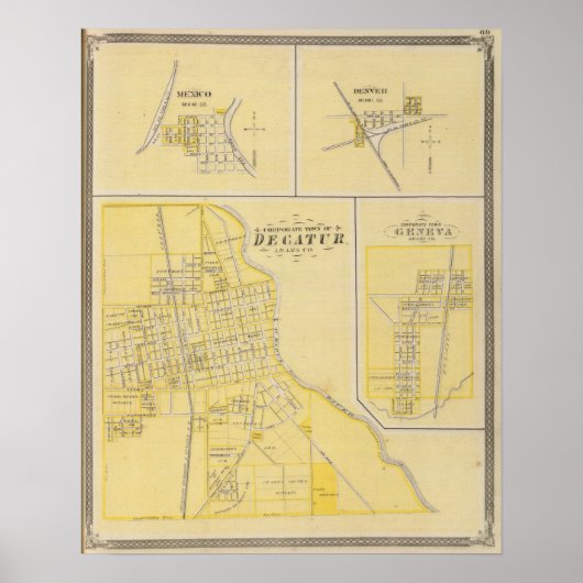 Stadt Decatur Poster (Vorne)