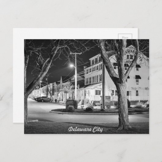 Stadt Delaware. Postkarte (Vorne/Hinten)
