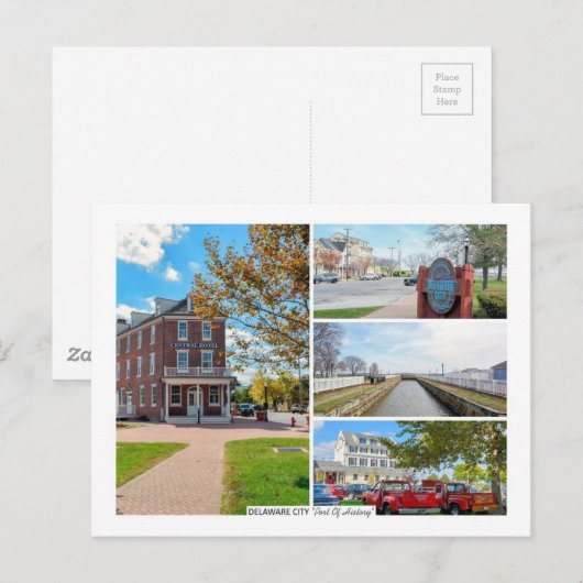 Stadt Delaware. Postkarte (Vorne/Hinten)
