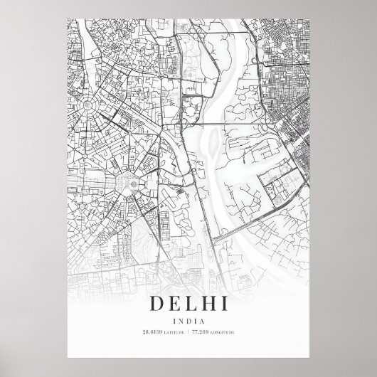 Stadt Delhi Poster (Vorne)