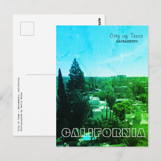 Stadt der Bäume Postkarte (Vorne/Hinten)