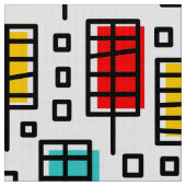 Stadt der Blätter Stoff (Nahaufnahme)