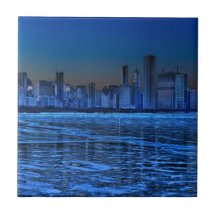 Stadt der breiter Schultern und des Michigansees Fliese