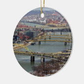 Stadt der Brücken Keramik Ornament (Links)