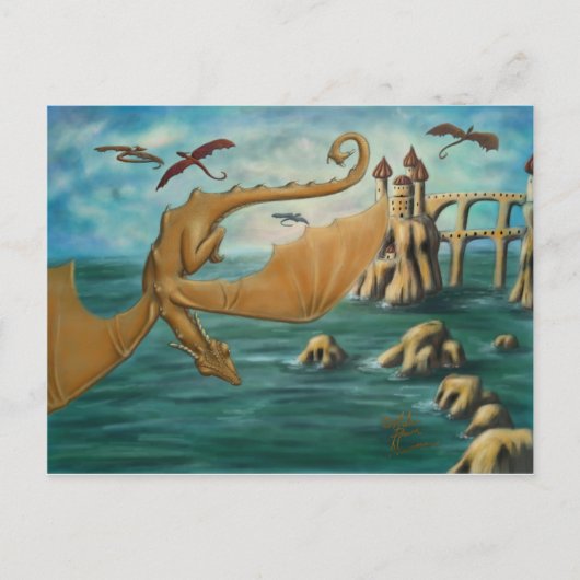 Stadt der Drachen Postkarte (Vorderseite)