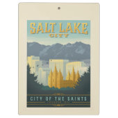 Stadt der Heiligen | Salt Lake City, Utah Klemmbrett (Rückseite)