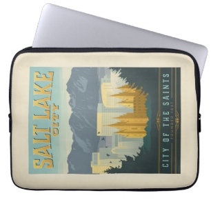 Stadt der Heiligen Salt Lake City, Utah Laptopschutzhülle