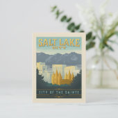 Stadt der Heiligen | Salt Lake City, Utah Postkarte (Stehend Vorderseite)