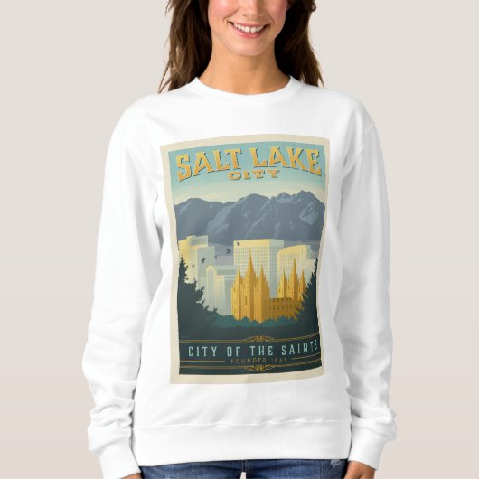 Stadt der Heiligen | Salt Lake City, Utah Sweatshirt (Vorderseite)