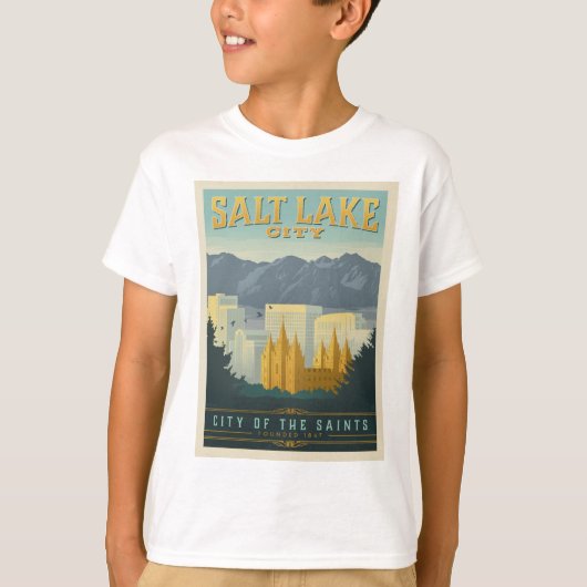 Stadt der Heiligen | Salt Lake City, Utah T-Shirt (Vorderseite)