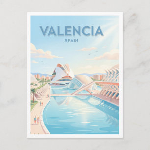 Stadt der Künste und Wissenschaften Valencia Spani Postkarte