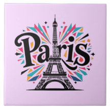 Stadt der Lichter: Bold Paris Typografy Art