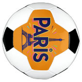Stadt der Lichter: Bold Paris Typografy Art Fußball (Gedreht)