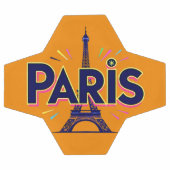 Stadt der Lichter: Bold Paris Typografy Art Fußball (Flach)
