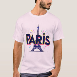Stadt der Lichter: Bold Paris Typografy Art T-Shirt
