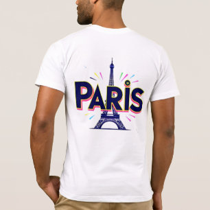 Stadt der Lichter: Bold Paris Typografy Art T-Shirt