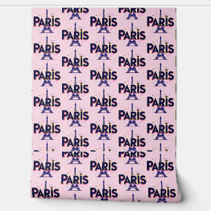 Stadt der Lichter: Bold Paris Typografy Art Tapete