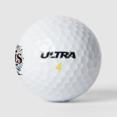 Stadt der Lichter: Fette Pariser Typografie-Kunst Golfball (Logo)