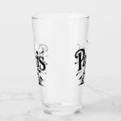 Stadt der Lichter: Kühne Pariser Typografie-Kunst Glas (Links)