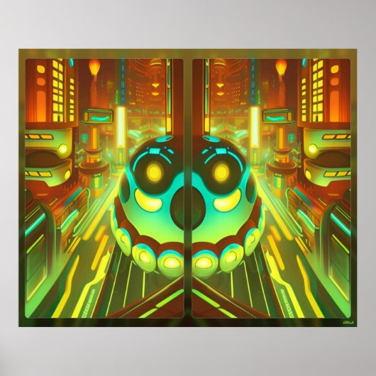 Stadt der Monstrocity Poster (Vorne)