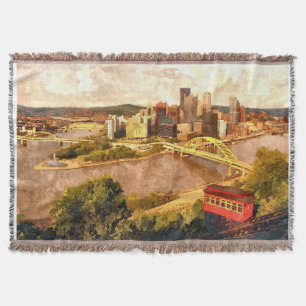 Stadt der Pittsburgh-Wurfs-Decke Decke