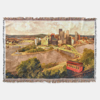 Stadt der Pittsburgh-Wurfs-Decke Decke