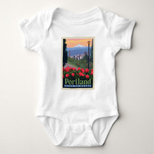 Stadt der Rose Portland, Oregon Baby Strampler