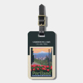 Stadt der Rose | Portland, Oregon Gepäckanhänger (Vorderseite vertikal)