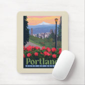 Stadt der Rose | Portland, Oregon Mousepad (Mit Mouse)