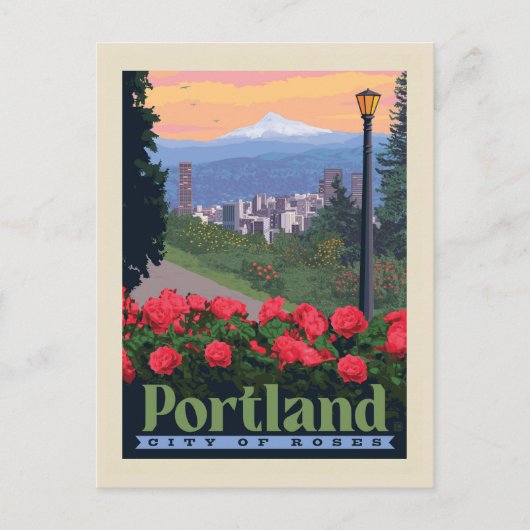 Stadt der Rose | Portland, Oregon Postkarte (Vorderseite)
