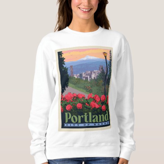 Stadt der Rose | Portland, Oregon Sweatshirt (Vorderseite)