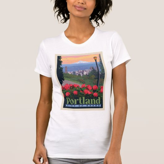 Stadt der Rose | Portland, Oregon T-Shirt (Vorderseite)