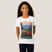Stadt der Rose | Portland, Oregon T-Shirt (Vorne ganz)