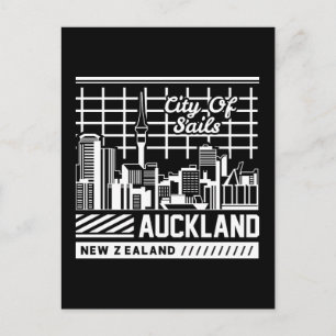 Stadt der Segel Auckland Neuseeland Skyline Postkarte