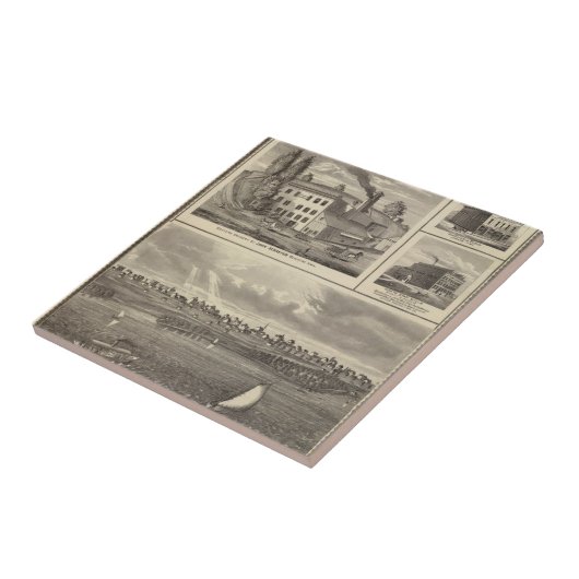 Stadt der Storm Seebrauerei, Muscatine Gbd Fliese (Seite)