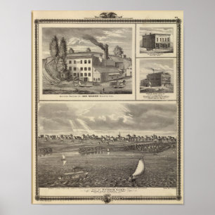 Stadt der Storm Seebrauerei, Muscatine Gbd Poster