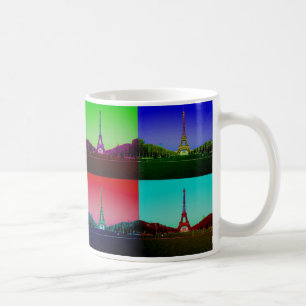 Stadt der Technicolor-Liebe: Eiffelturm-Tasse Kaffeetasse