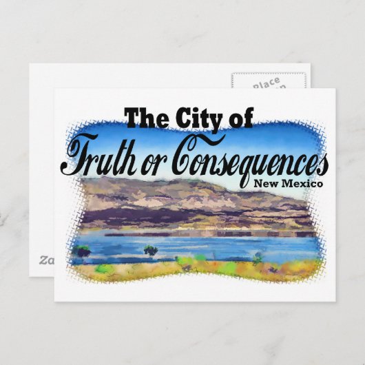 Stadt der Wahrheit oder Folgen Postkarte (Vorne/Hinten)