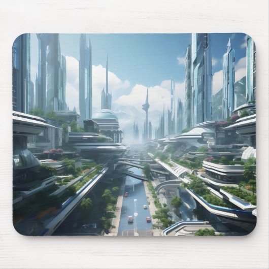 Stadt der Zukunft Mousepad (Vorne)