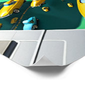 Stadt der Zukunft Poster (Ecke)