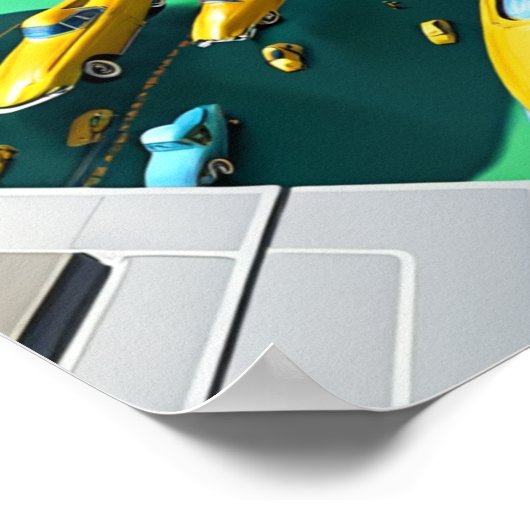 Stadt der Zukunft Poster (Ecke)