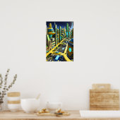 Stadt der Zukunft Poster (Küche)